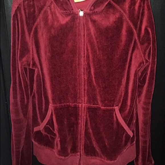 Juicy couture burgundy red  jacket - Picture 2 of 3